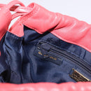 LOEWE Anagram Shoulder Bag Leather Pink Gold Auth bs36503A-19