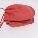 LOEWE Anagram Shoulder Bag Leather Pink Gold Auth bs36503A-4
