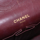 CHANEL Matelasse Chain Shoulder Bag Cotton Black Gold CC Auth bs36504-18