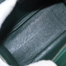 CELINE Hand Bag Leather 2way Green Gold Auth bs36506-11