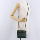CELINE Hand Bag Leather 2way Green Gold Auth bs36506-24
