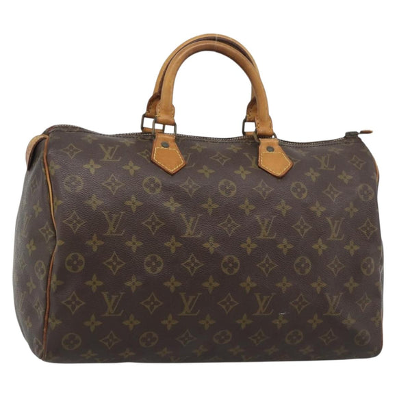 LOUIS VUITTON Monogram Speedy 35 Hand Bag M41524 LV Auth bs36507