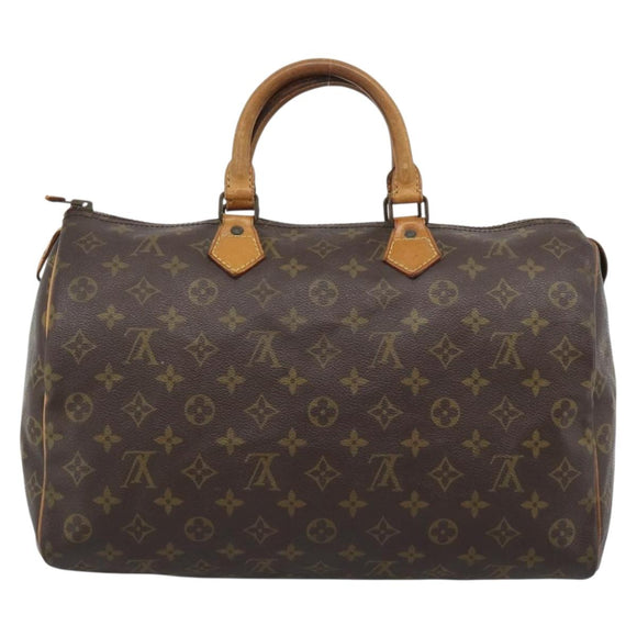 LOUIS VUITTON Monogram Speedy 35 Hand Bag M41524 LV Auth bs36507