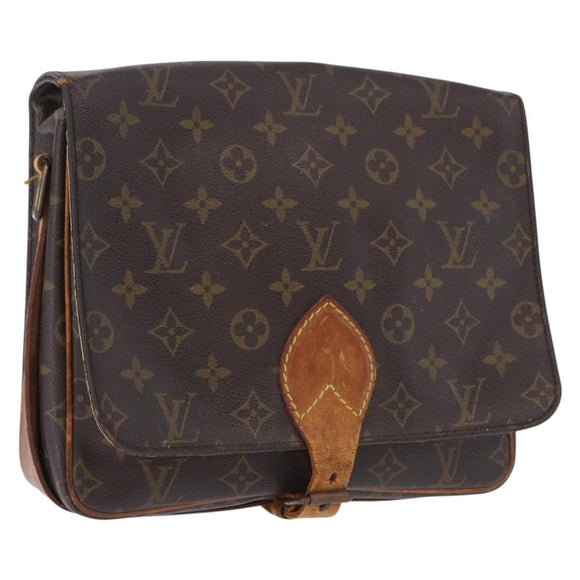 LOUIS VUITTON Monogram Cartouchiere MM Shoulder Bag M51253 LV Auth bs36508