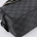 LOUIS VUITTON Damier Grafitte C Cracking Pouch Clutch Bag N47625 LV Auth bs36509-12