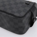 LOUIS VUITTON Damier Grafitte C Cracking Pouch Clutch Bag N47625 LV Auth bs36509-13