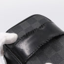 LOUIS VUITTON Damier Grafitte C Cracking Pouch Clutch Bag N47625 LV Auth bs36509-15