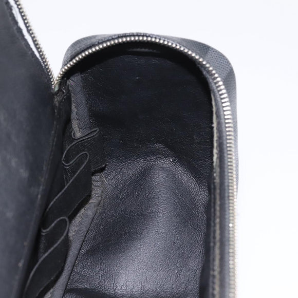 LOUIS VUITTON Damier Grafitte C Cracking Pouch Clutch Bag N47625 LV Auth bs36509