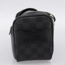 LOUIS VUITTON Damier Grafitte C Cracking Pouch Clutch Bag N47625 LV Auth bs36509-4
