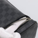 LOUIS VUITTON Damier Grafitte C Cracking Pouch Clutch Bag N47625 LV Auth bs36509-9