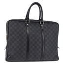 LOUIS VUITTON Damier Graphite Porte Documents Voyage Bag N41125 LV Auth bs36510-1