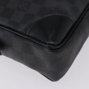 LOUIS VUITTON Damier Graphite Porte Documents Voyage Bag N41125 LV Auth bs36510-11