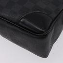 LOUIS VUITTON Damier Graphite Porte Documents Voyage Bag N41125 LV Auth bs36510-12