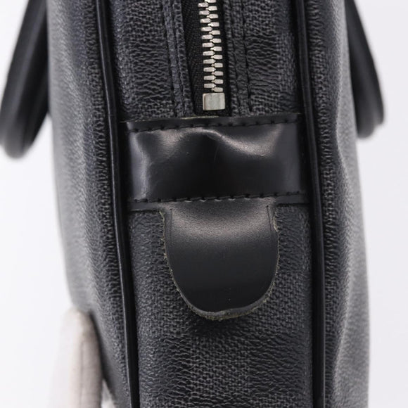 LOUIS VUITTON Damier Graphite Porte Documents Voyage Bag N41125 LV Auth bs36510