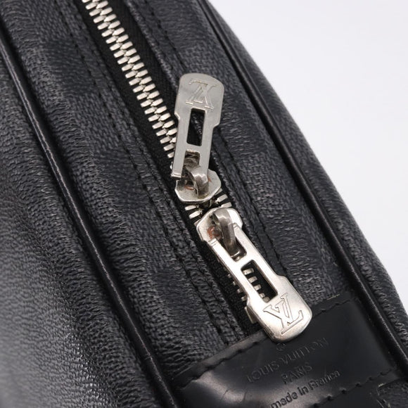 LOUIS VUITTON Damier Graphite Porte Documents Voyage Bag N41125 LV Auth bs36510