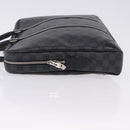 LOUIS VUITTON Damier Graphite Porte Documents Voyage Bag N41125 LV Auth bs36510-6