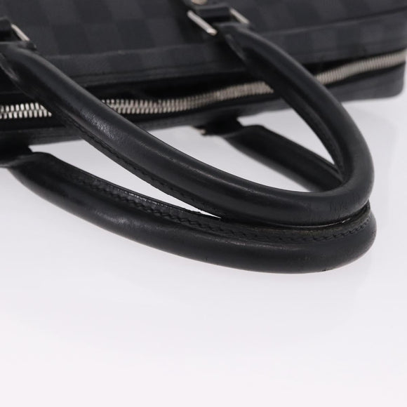 LOUIS VUITTON Damier Graphite Porte Documents Voyage Bag N41125 LV Auth bs36510