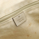 GUCCI GG Canvas Guccissima Bag Leather 2way Silver Gold 223974 Auth bs36514-18