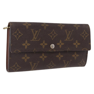 LOUIS VUITTON Pochette Porte Monnaie Credit Long Wallet M61726 LV Auth bs36515