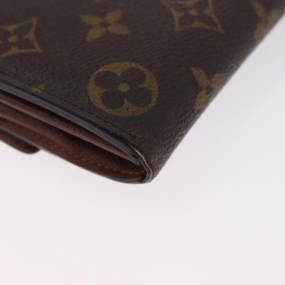 LOUIS VUITTON Pochette Porte Monnaie Credit Long Wallet M61726 LV Auth bs36515