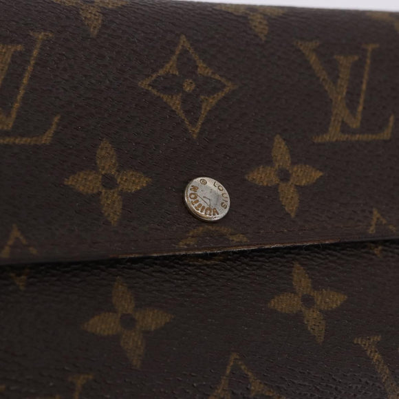 LOUIS VUITTON Pochette Porte Monnaie Credit Long Wallet M61726 LV Auth bs36515