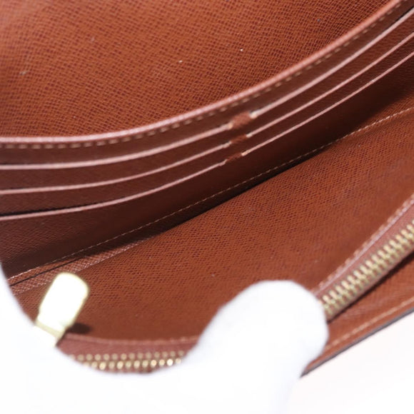 LOUIS VUITTON Pochette Porte Monnaie Credit Long Wallet M61726 LV Auth bs36515