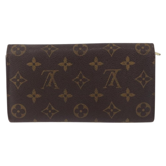 LOUIS VUITTON Pochette Porte Monnaie Credit Long Wallet M61726 LV Auth bs36515
