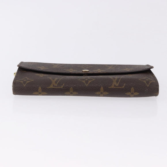 LOUIS VUITTON Pochette Porte Monnaie Credit Long Wallet M61726 LV Auth bs36515