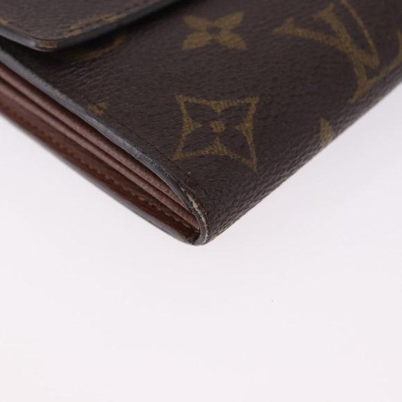 LOUIS VUITTON Pochette Porte Monnaie Credit Long Wallet M61726 LV Auth bs36515