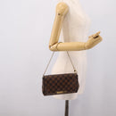 LOUIS VUITTON Damier Ebene Favorit PM Shoulder Bag N41276 LV Auth bs36519-22