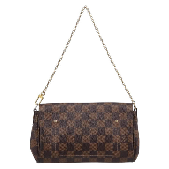 LOUIS VUITTON Damier Ebene Favorit PM Shoulder Bag N41276 LV Auth bs36519