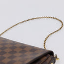 LOUIS VUITTON Damier Ebene Favorit PM Shoulder Bag N41276 LV Auth bs36519-8