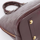 LOUIS VUITTON Monogram Vernis Alma PM Hand Bag Rouge Favist M91691 Auth bs36520-15