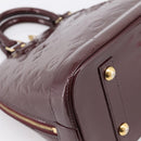 LOUIS VUITTON Monogram Vernis Alma PM Hand Bag Rouge Favist M91691 Auth bs36520-17