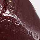 LOUIS VUITTON Monogram Vernis Alma PM Hand Bag Rouge Favist M91691 Auth bs36520-9