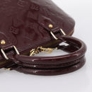 LOUIS VUITTON Monogram Vernis Alma PM Hand Bag Rouge Favist M91691 Auth bs36520-7