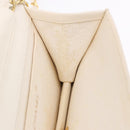 CHANEL Matelasse Chain Shoulder Bag Lamb Skin White Gold CC Auth bs36522-21
