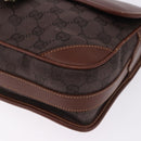 GUCCI GG Canvas Shoulder Bag Brown Gold 001 261 0613 Auth bs36525-13