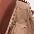 GUCCI GG Canvas Shoulder Bag Brown Gold 001 261 0613 Auth bs36525-21