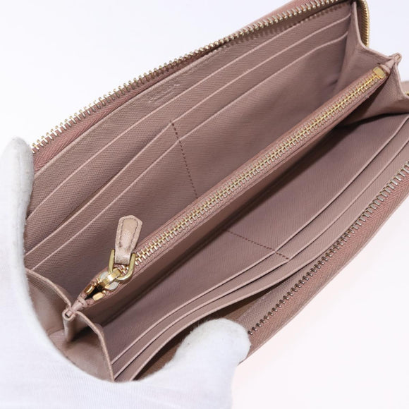 PRADA Long Wallet Safiano Leather Beige Gold Auth bs36526
