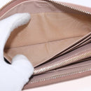 PRADA Long Wallet Safiano Leather Beige Gold Auth bs36526-19
