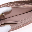 PRADA Long Wallet Safiano Leather Beige Gold Auth bs36526-20