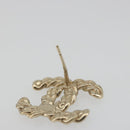 CHANEL Earring Metal Gold Tone CC Auth bs36533-4
