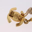 CHANEL Earring Metal Gold Tone CC Auth bs36535V-11