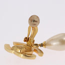 CHANEL Earring Metal Gold Tone CC Auth bs36535V-5