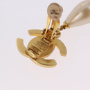 CHANEL Earring Metal Gold Tone CC Auth bs36535V-9