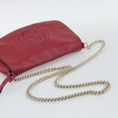 GUCCI Soho Chain Shoulder Bag Patent Leather Pink Gold 336752 Auth bs36537-7