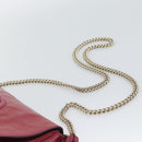 GUCCI Soho Chain Shoulder Bag Patent Leather Pink Gold 336752 Auth bs36537-8