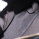 FENDI Zucchino Canvas Shoulder Bag Black Gold Auth bs36538-16