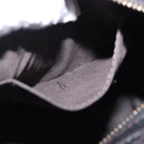 FENDI Zucchino Canvas Shoulder Bag Black Gold Auth bs36538-19